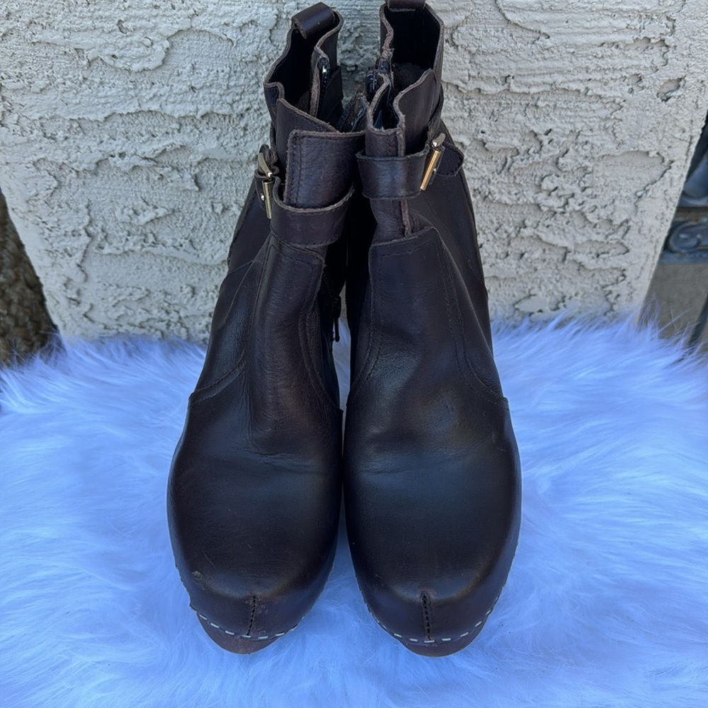 Brown Leather Upper Boots Ankle - image 5
